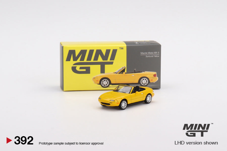 Mini GT - Mazda Miata MX-5 (NA) Sunburst Yellow