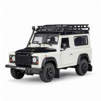 Welly - Land Rover Defender with Roof Rack - white 1:24