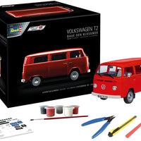 Revell - Julkalender Volkswagen VW T2 buss med Easy-Click-system och tillbehör - röd 1:24