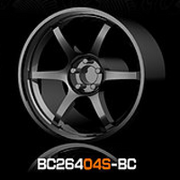 motHobby - BDNS 1:64 Custom ABS Wheels - Black Chrome
