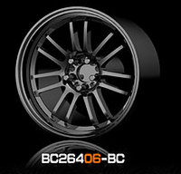 
              motHobby - BDNS 1:64 Custom ABS Wheels - Black Chrome
            